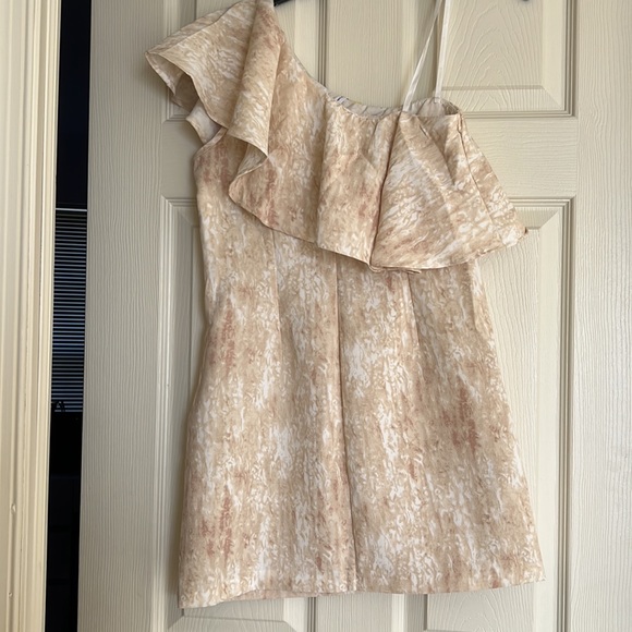 BCBGeneration one shouldered ruffle mini dress - Picture 3 of 5